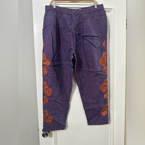 Anthropologie Purple Pants